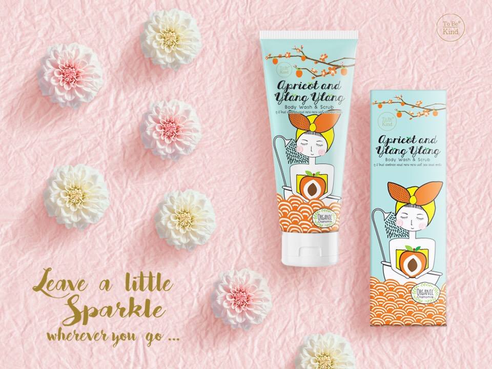 ครีมอาบน้ำTo Be Kind,To Be Kind Apricot & Ylang Ylang Body Wash&Scrubl,To Be Kind Body Wash&Scrub,สครับ To Be Kind Apricot & Ylang Ylang,ครีมอาบน้ำสครับ To Be Kind