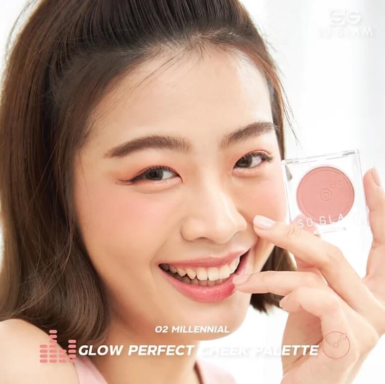 So Glam,So Glam Glow Perfect Cheek Palette,Glow Perfect Cheek Palette, บลัชออนเนื้อ ครีมโมจิ,บลัชเนื้อครีม,บลัชออน