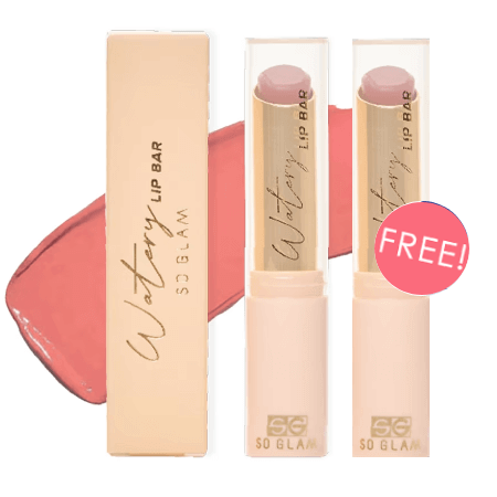 WATERY LIP BAR ,ลิปสติกเนื้อกลอสฉ่ำแบบแท่ง, So Glam Watery Lip Bar,So Glam,ไฮยาลิปบาร์soglam