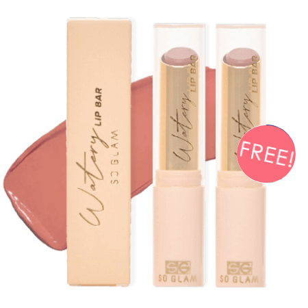 WATERY LIP BAR ,ลิปสติกเนื้อกลอสฉ่ำแบบแท่ง, So Glam Watery Lip Bar,So Glam,ไฮยาลิปบาร์soglam